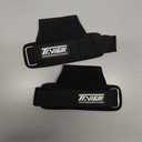 TAVIEW Wrist Straps for Weightlifting for Maximum Grip Support - Lifting Deadlift Strap & Weight Lifting Grips Gloves for Working Out Pull Up Deadlifting & Shrugs (Black (One Pair))