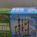 Marble Genius Marble Run - 150 Complete Pieces Maze Track Toys for Adults, Teens, Toddlers & Kids Aged 4-8 Years Old, (85 Translucent Marbulous Pieces + 65 Glass-Marble Set), Super Set