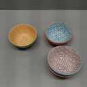 12 Oz Dessert Bowls Set of 6, 4.8 Inch Small Porcelain Ice Cream Bowls Set, Colorful Ceramic Cereal Bowls for Side Dishes, Dip, Snack, Rice, Soup, Portion, Fruits, Microwave and Dishwasher Safe