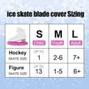 TUYUU Ice Skate Guards,Fuzzy Skate Guards for Hockey Skates Figure Skates Ice Skates.Ice Skate Blade Covers for Toddler Kids Youth Adults Men Women Boys Girls.Skate Soakers