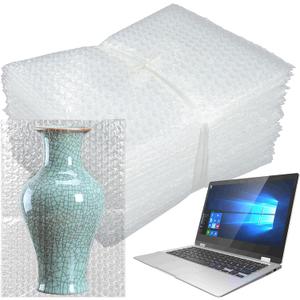 50 Pcs Bubble Pouch Wraps, 8"x12" Double Walled Clear Bubble Out Bags for Packing, Shipping, Storage, and Moving - Shockproof Cushioning Bags for Fragile Items