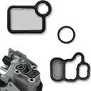 Solenoid Gasket Valve Cover Set, olenoid Valve Replacement Parts. Compatible with Honda Civic Accord CR-V Element Fit, Acura RSX TSX, 15845-RAA-A01 15815-RAA-A02 91319-PAA-A01