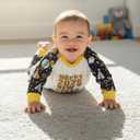 BemeyourBBs Newborn Baby Boy Fall Winter Clothes Infant Romper Jumpsuit