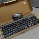 cimetech EasyTyping KF10 Wireless Keyboard and Mouse Combo, [Silent Scissor Switch Keys][Labor-Saving Keys]Ultra Slim Wireless Computer Keyboard and Mouse, Easy Setup for PC/Laptop/Mac/Windows - Grey