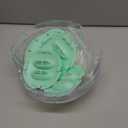 Hamster Exercise Ball, 7.9 Inch Syrian Hamster Ball, Transparent, Large Ball with Four entrances (Green)