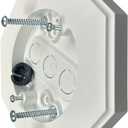 iMBAPrice 8161-1 Vertical Siding Lamp Octagon Mounting Kit with Built-in Box for Outdoor Smooth Flat Surface on all Siding