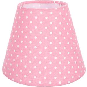 OSALADI Creative Pink Polka Dot Cloth Lampshade 6.29X6.29X5.11In Soft Light Cover for Table Floor Wall Lamps Decorative Household Lamp Shade