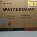 VIZ-PRO Magnetic Dry Erase Board, 60 X 36 Inches, Foldable Wall-Mounted Whiteboard with Silver Aluminum Frame & Marker Tray for School Office and Home 5' X 3'