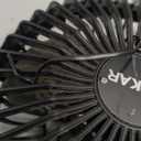 BESKAR USB Clip on Fan, Portable Small Fan with Cord Powered, 3 Speeds Strong Airflow, with Sturdy Clamp, Quiet Personal Desk Fan (Black)