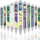 48 Pcs Eid Mubarak Ballpoint Pens Ramadan Mubarak Party Favor Gifts Black Ink Retractable Ballpoint Pens for Eid Day Party Supplies Office Home Desk Accessories in Bulk