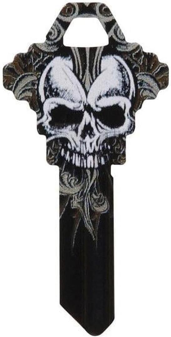 The Hillman Group WACKEY-68-SC1-BLK Skull Red