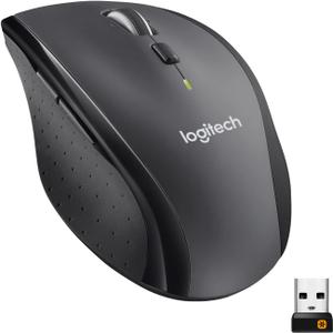 Logitech M705 Marathon Wireless Mouse, Gaming Mouse Wireless, 2.4 GHz USB-A Receiver, 5-Programmable Buttons, 3-Year Battery, PC, Mac, Laptop, Chromebook - Black