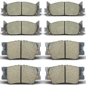 Front & Rear Brake Pads Compatible with 2007-2017 Toyota Camry, 2008-2018 Toyota Avalon, 2007-2018 Lexus ES350, 2013-2018 Lexus ES300h Ceramic Brake Pads