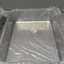 Stainless Steel Cat Litter Box for Big Cats,Large Metal Cat -Easy to Clean,Small Stainless Steel Litter Box(17.5" L x 13.6" W x 4.1" H).