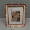 PHAREGE Vintage Picture Frame 8x10 Pink Gold, 8 by 10 Ornate Decorative Antique Frame with Mat for 5x7 Photo, Fancy Matted Frame for Desktop or Wall, Horizontal or Vertical
