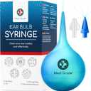 Medi Grade Ear Bulb Syringe 75ml (2.54 fl oz) – Quad Stream Ear Syringe for Ear Irrigation - Gentle Earwax Removal Tool – Bulb Syringe Ear Wax - with Travel Friendly Ear Cleaning Kit