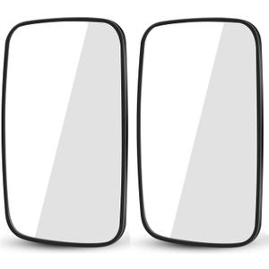 2PCS Forklift Rear View Mirrors 9 Inch Wide View Tractor Mirror Improve Safety in Warehouse Operations Convex Mirror for Truck, Lorry, Excavator, Side View Mirrors (Dark Grey)