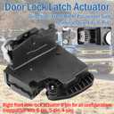 Front Right Passenger Side Door Lock Latch Actuator Motor Fits for 2014-2021 Chevy Cruze Suburban Silverado Tahoe GMC Sierra Yukon Acadia Cadillac Escalade, Replaces 13516685 13546496 13528305