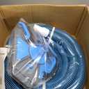UIRWAY Upgrade Pool Vacuum Head with Side Brush & 360 Swivel Cuff, Heavy Duty Manual Kink-Resistant 1-1/2" x 30 Ft Vacuum Hoses, Weighted Triangular Shape for Inground & Above Ground Pool(No Pole)
