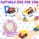 Car Toys for Ages 3-5 Kids, 12pcs Pull Back Cars Truck Vehicles Set for Boys Girls, Mini Assorted Construction Vehicle Toy Party Favors, Potty Training Reward for Kids