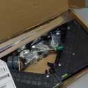 Mini Fridge Stand with 4 Locking Wheels 15.7""-23.6"" Adjustable Dolly Washing Machine Stand Universal Stand Base for Furniture Portable Refrigerator Dryer Stand (Black)