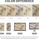 RYB HOME Extra Wide Outdoor Curtains for Patio Waterproof Heavy Duty Thermal Insulated in Summer Full Coverage Privacy for Porch, Cabana & Pool, W120 x L95, Biscotti Beige, 1 Panel