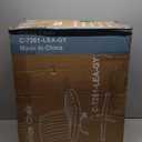 Criss Cross Chair Legged Office Wide Comfy Desk Seat, No Wheels Armless Computer Task Seating, Swivel Vanity Home Height Adjustable (Beige)