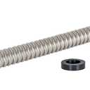 Eastman 24 Inch WaterFlex Expansion Water Heater Connector, 3/4 Inch FIP x 3/4 Inch Expansion PEX (F1960), Stainless Steel Corrugated Water Heater Supply Line, 438324