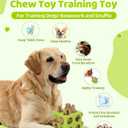Interactive Puzzle Dog Toy Encourage Natural Foraging Skill, Durable Dog Enrichment Toy Snuffle Cube Cloth Strip with Hide & Seek Food, Slow Feeder for Mind Stimulate & Stress Relief (Green)