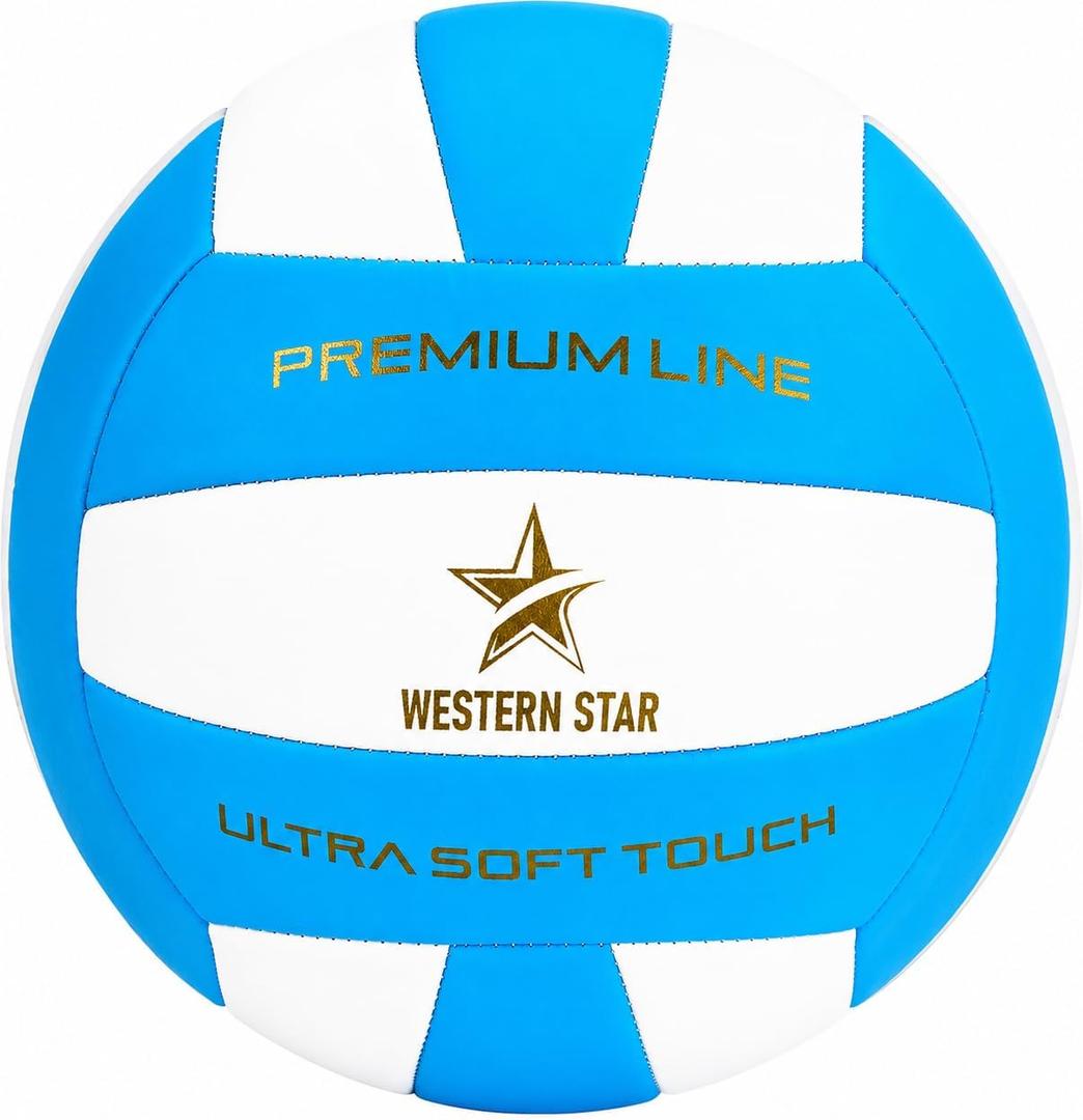2 x Western Star Indoor Volleyball - Official Size - Soft-Touch Volleyball - Indoor Volleyball - Premium and Durable Design