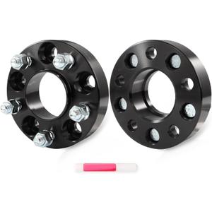 ECCPP 5x4.5 to 5x4.5 Wheel Spacers 1.25 inch 5 lug Fit For Ford Explorer 2020-2025 For Ford Mustang 2015-2025 For Lincoln Aviator 2020-2025 with Studs 14x1.5 Centric Bore 70.5mm-2PCS