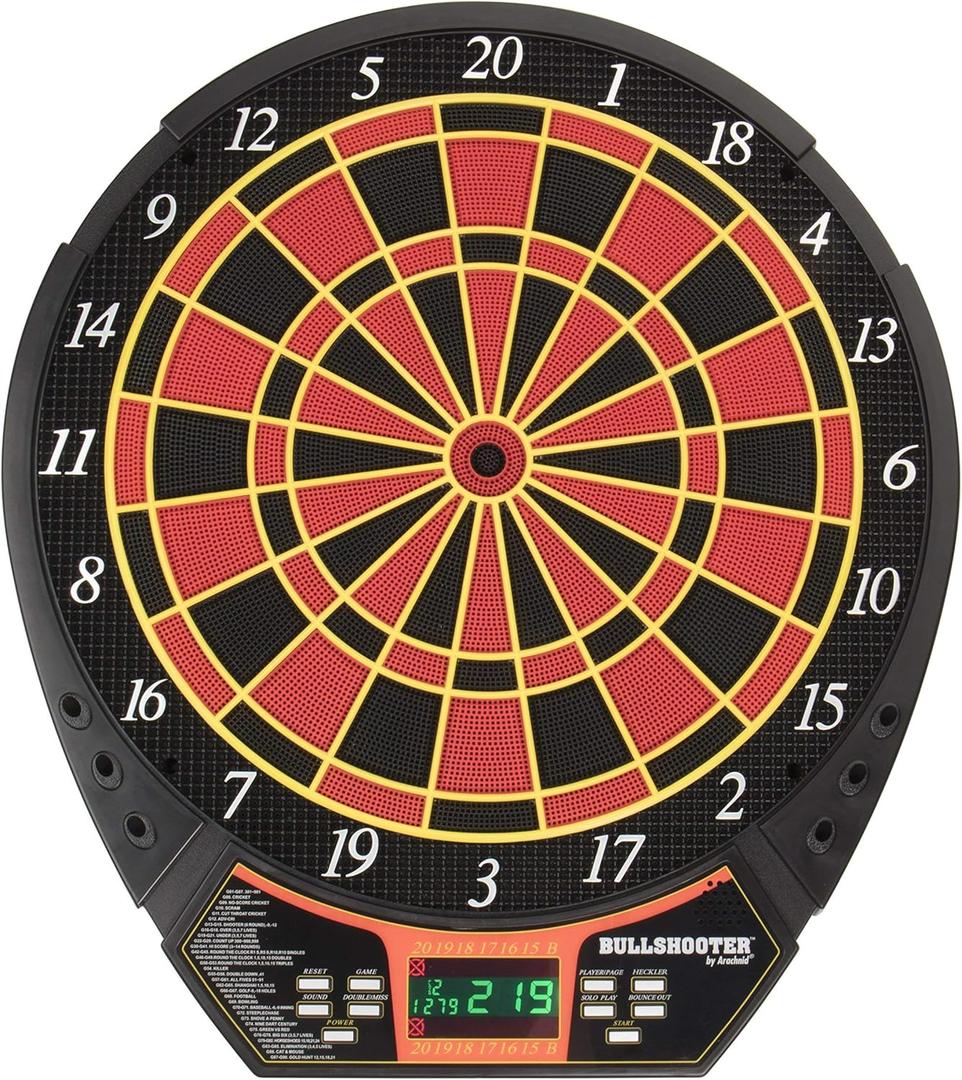 Arachnid Voyager Electronic Dartboard with LCD Display and 29 Games and 90 Variations , Black