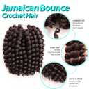 Kenkenten Jamaican Bounce Crochet Hair-4 Packs Deal 8 Inch 22Roots Jumpy Wand Curly Crochet Hair For Black Women(10 Inch 4Pack, #4)