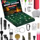 Survival Advent Calendar 2025 for Adult Men Women- 24 Days of Christmas Advent Calendar with Survival Gear for Outdoor Camping, Fishing, Hiking - Surprise Gift for Adults and Teenagers