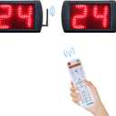 Shot Clock Basketball Timer,12/24/25/30/35/40/60 Seconds Countdown Timer, Portable Shot Clock with Buzzer for All Sports