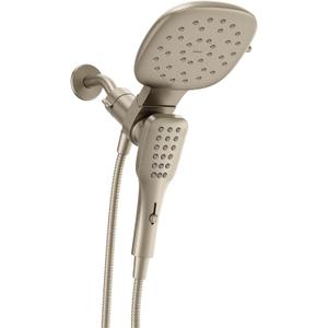 Moen Verso Infiniti Dial Square Rain Shower Head with Detachable Hand Shower Combo, 7-Inch Spray Head, Brushed Nickel, 220C5BN