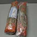 2 x Alupssuc 24 Bundles Artificial Fall Mums Flowers for Outdoors Decoration, UV Resistant Silk Violet and Faux Eucalyptus Autumn Fake Plants for Outside Indoor Yard Home Patio Porch Decor