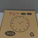 12 Inch Coastal Beach Themed Wall Clock with Seashell and Starfish Clock Dial,Battery Operated and Silent Non-Ticking Clock Movement,Round Decorative Clock for Home, Livringroom and Bedroom