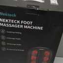 Nekteck Foot Massager with Heat, Shiatsu Heated Electric Kneading Foot Massager Machine for Neuropathy, Plantar Fasciitis, Feet Massage for Pain Relief, Circulation, Ideal Gifts for Man Woman Her Him (Black)