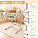 Stainless Steel Cross Stitch Floor Stand – Height & Angle Adjustable