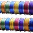 PLA Filament 1.75mm, ±0.03mm Precision, Triple-Color Gradient PLA, 1kg Spool (2.2 lbs), 16-Pack Multicolor Bundle