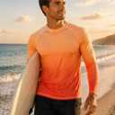 2 Pack Mens Rash Guard Long Sleeve Swim Shirts UPF 50+ Sun Protection Quick Dry Lightweight UV Fishing Surf Shirt (XXXL)