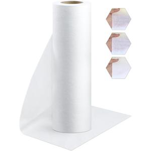 PLANTIONAL Woven Cotton Iron-On Fusible Interfacing, 16.1 inch X 10 Yards White Heavy Weight 100% Cotton Single Sided Interfacing Fabric Iron on Interfacing for Fabric Sewing and DIY Crafts Supplies