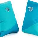 SwimWays Power Swimr Outdoor Pool Swim Vest for Kids, Adjustable Kid Pool Float for Swim Training, Medium Pink Mermaid (Blue)