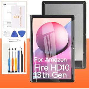 (OEM) Screen Replacement For Amazon Fire HD 10 13th Gen 2023 TG425K 10.1 LCD Display Touch Screen Digitizer Full Assembly,with Tools