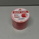 2 Pack Red Duct Tape Heavy Duty,9 Mil Thickness,2 Inches x 30 Yards,Strong Industrial Strength,Flexible,No Residue,Waterproof and Tear by Hand,Multi-Use for Indoor & Outdoor Repairs