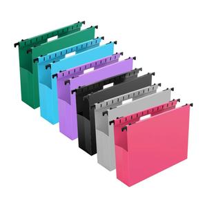 Extra Capacity Plastic Hanging File Folders,12 Pack Reinforced Expanding Hang Folder Letter Size, Accordian Pocket, Heavy Duty 2 Inch Expansion, Hanging Folder Organizer for Office Home, Assorted Colors