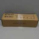 Rebee Vision Pine Wood Key Holder Wall Mount with Shelf for Farmhouse Decor - Rustic Wall Mail Organizer Wall Mounted for Living Room Decor - Perfect Mail Organizer for Home Improvement (Whitewash)