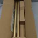 TANGWIN Gold Farmhouse Curtain Rods for Windows:1845 Inch Adjustable Curtain Rod for Bedroom Living Room,Heavy Duty Decorative Rustic Drapery Rods with Vintage Swan Finials Easy Install,Brass Gold