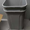 Knape & Vogt 18 in. H x 15 in. W x 23 in. D Steel in-Cabinet 35 Qt. Double Top Mount Pull Out Trash Can